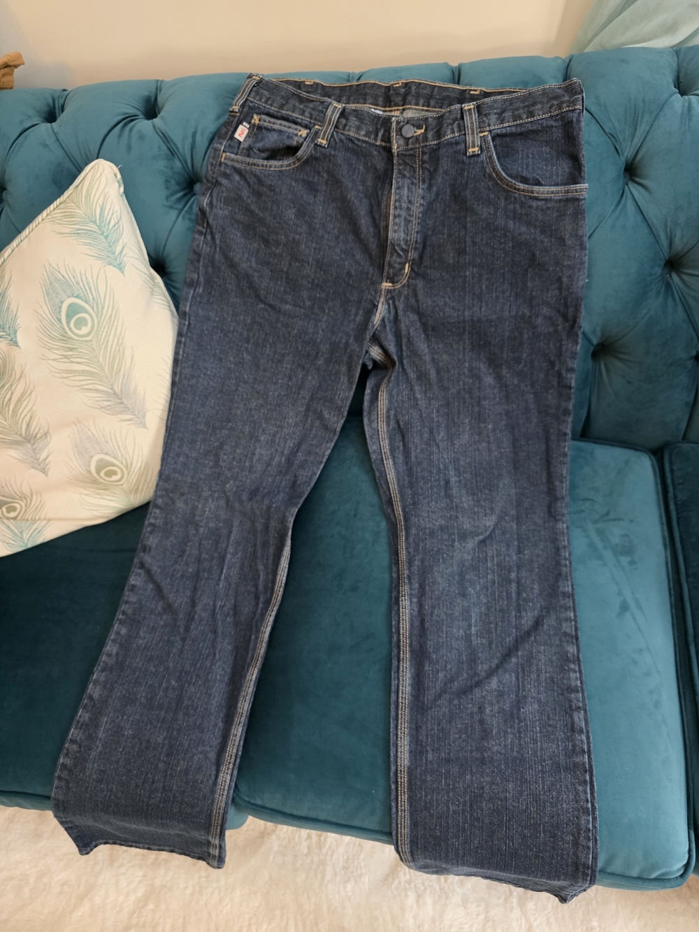Carhartt Men's Dark Indigo Bootcut Jeans